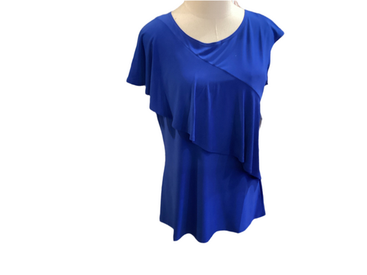 Tango mango royal blue cap sleeve top