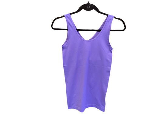 Yelete purple reversible V or U neck tank