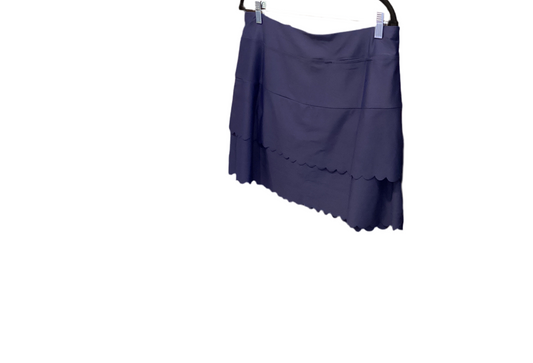 Aryeh navy skort with scalloped tiers