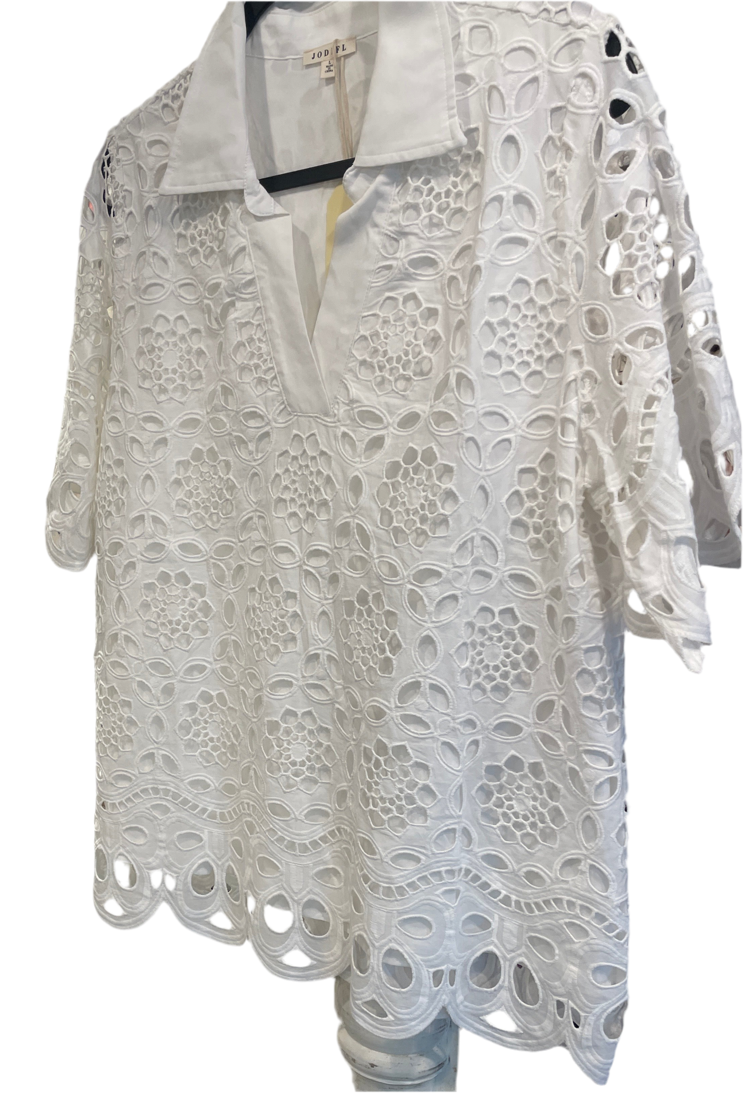 Jodifl white lace top