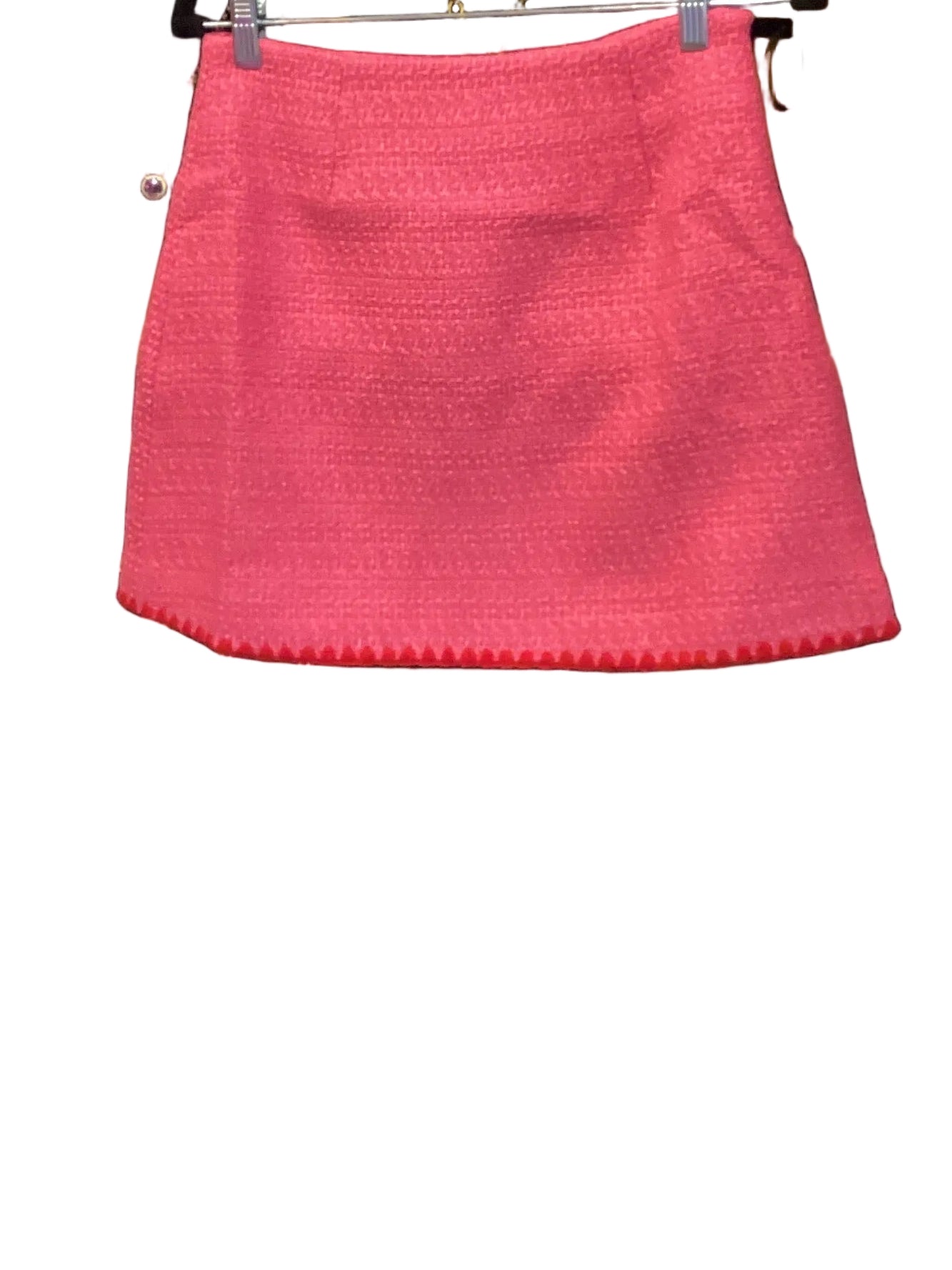 Strut & Bolt Pink tweed mini skirt
