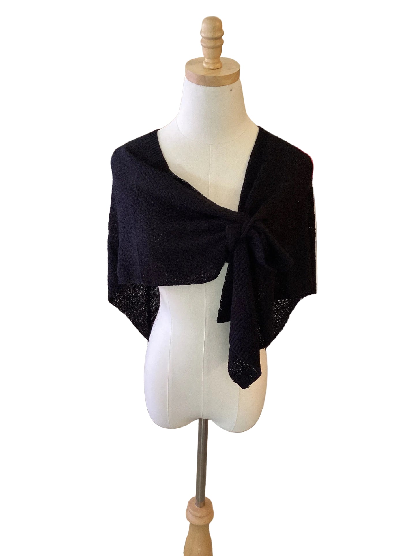 Joseph Ribkoff black knit shawl