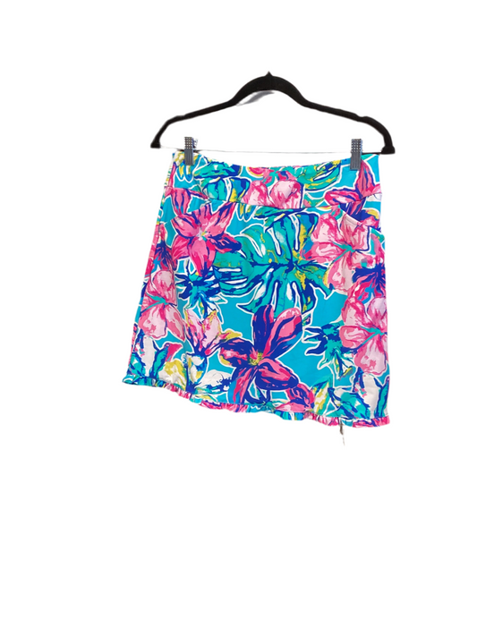 Aryeh turquoise pink blue skort