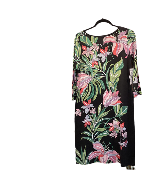 Tango mango black with tropical print dress