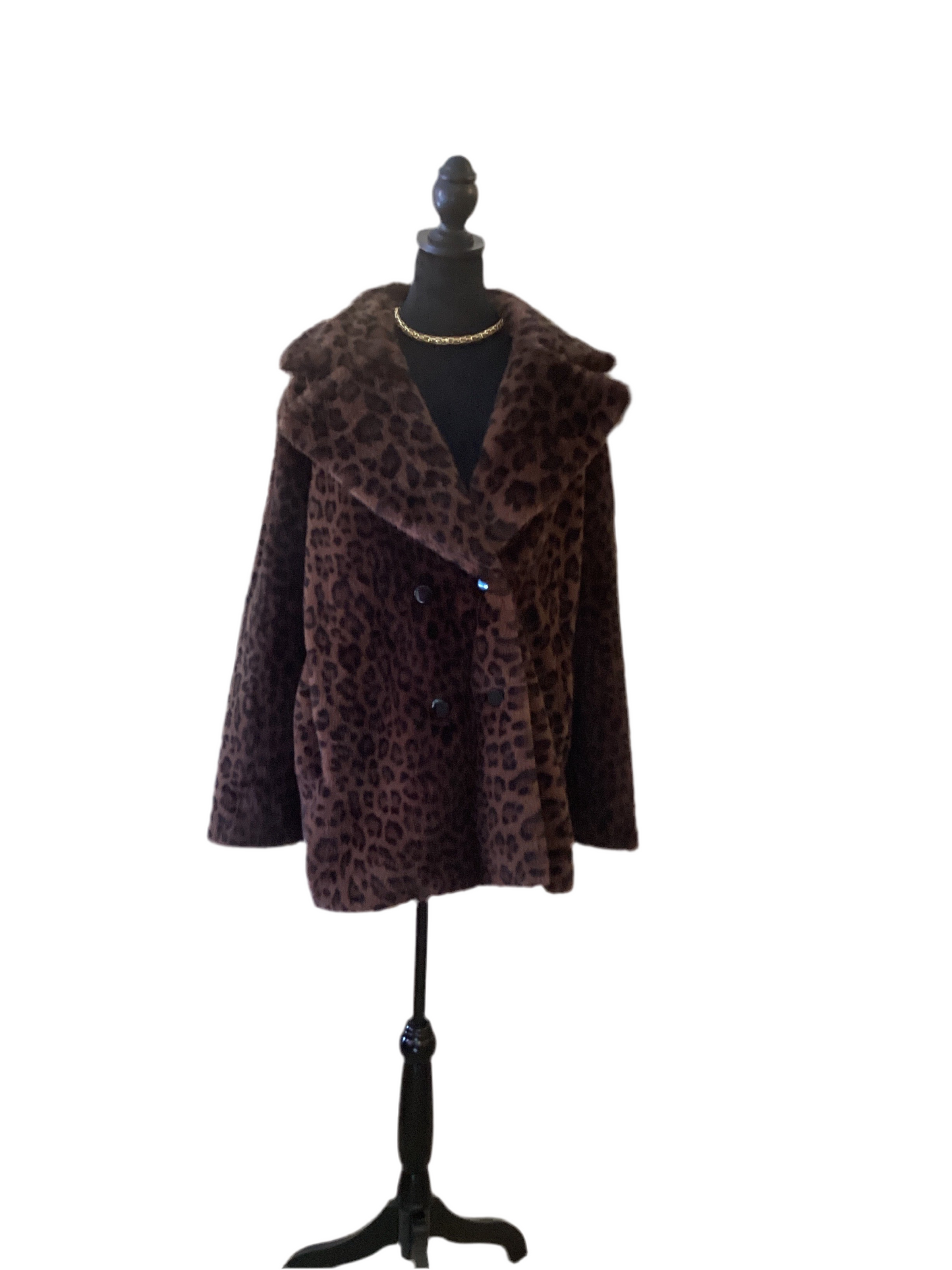 Joseph Ribkoff leopard fur jacket