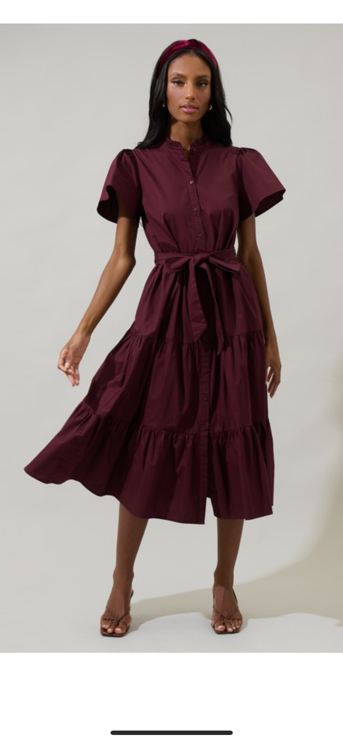 Sugarlips Styling up in the beautiful dress