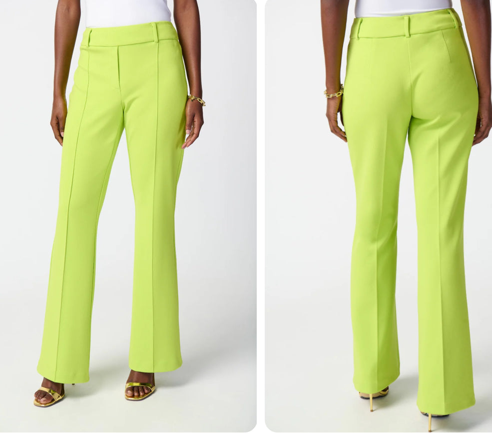 Joseph Ribkoff Key Lime Flared Pull-On Pants