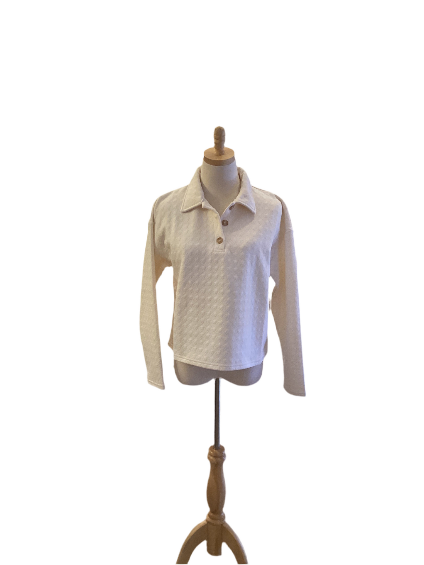 Jodifl Ivory quilted pullover