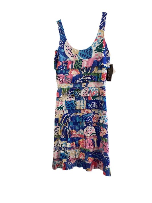 Tango mango multi color ruffled cha cha dress