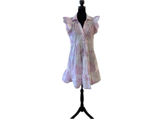 White & Lavender European Dress