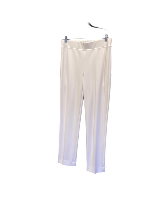 Joseph white straight leg pull on pant