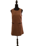 Strut & Bolt chocolate dress with black embroidery