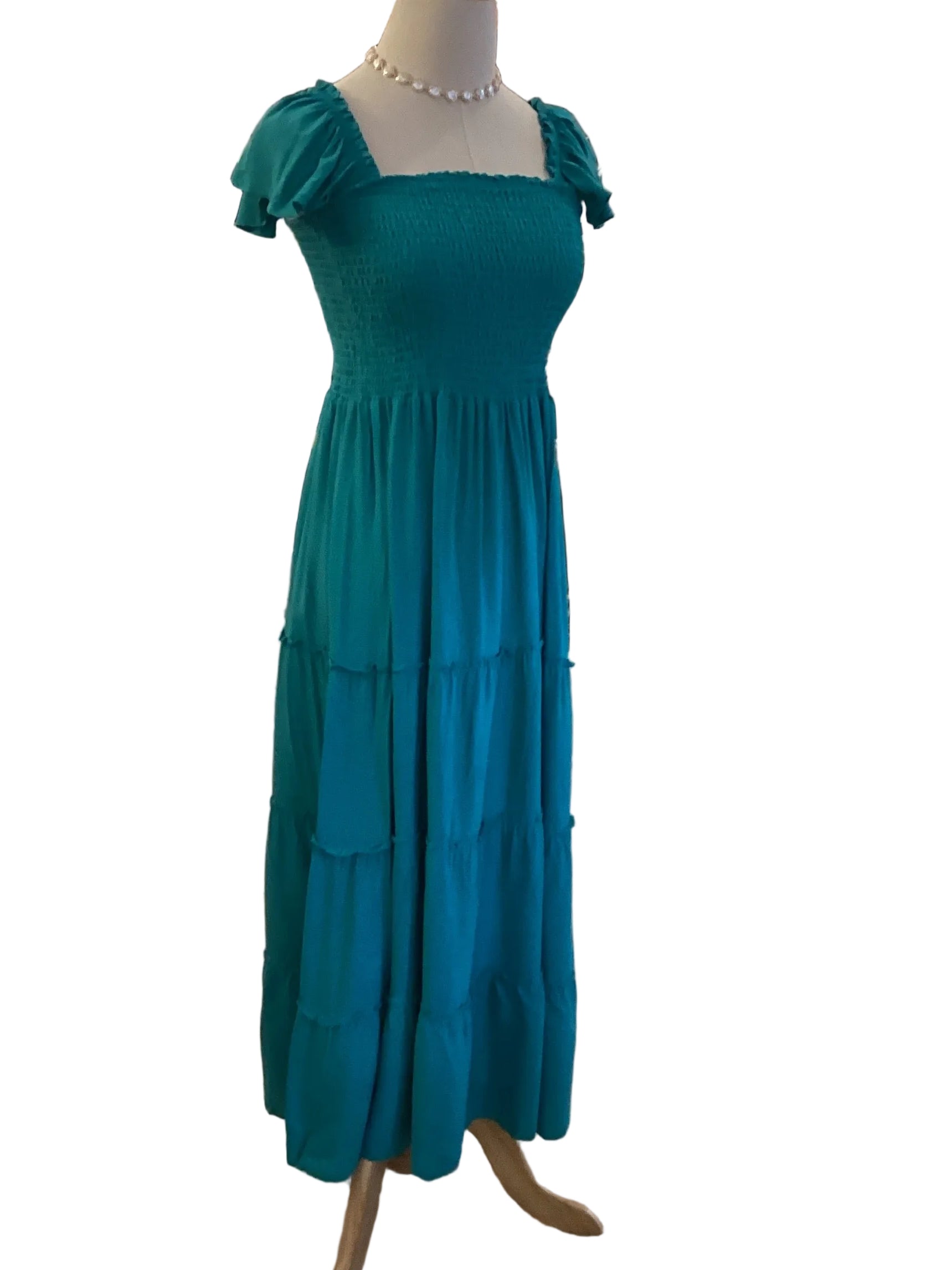 La La Muse Turquoise Flowy Maxi Sundress Lightweight Summer Dress Julia Neal Fashions, LLC La La Muse Turquoise Flowy Maxi Sundress Lightweight Summer Dress Julia Neal Fashions, LLC