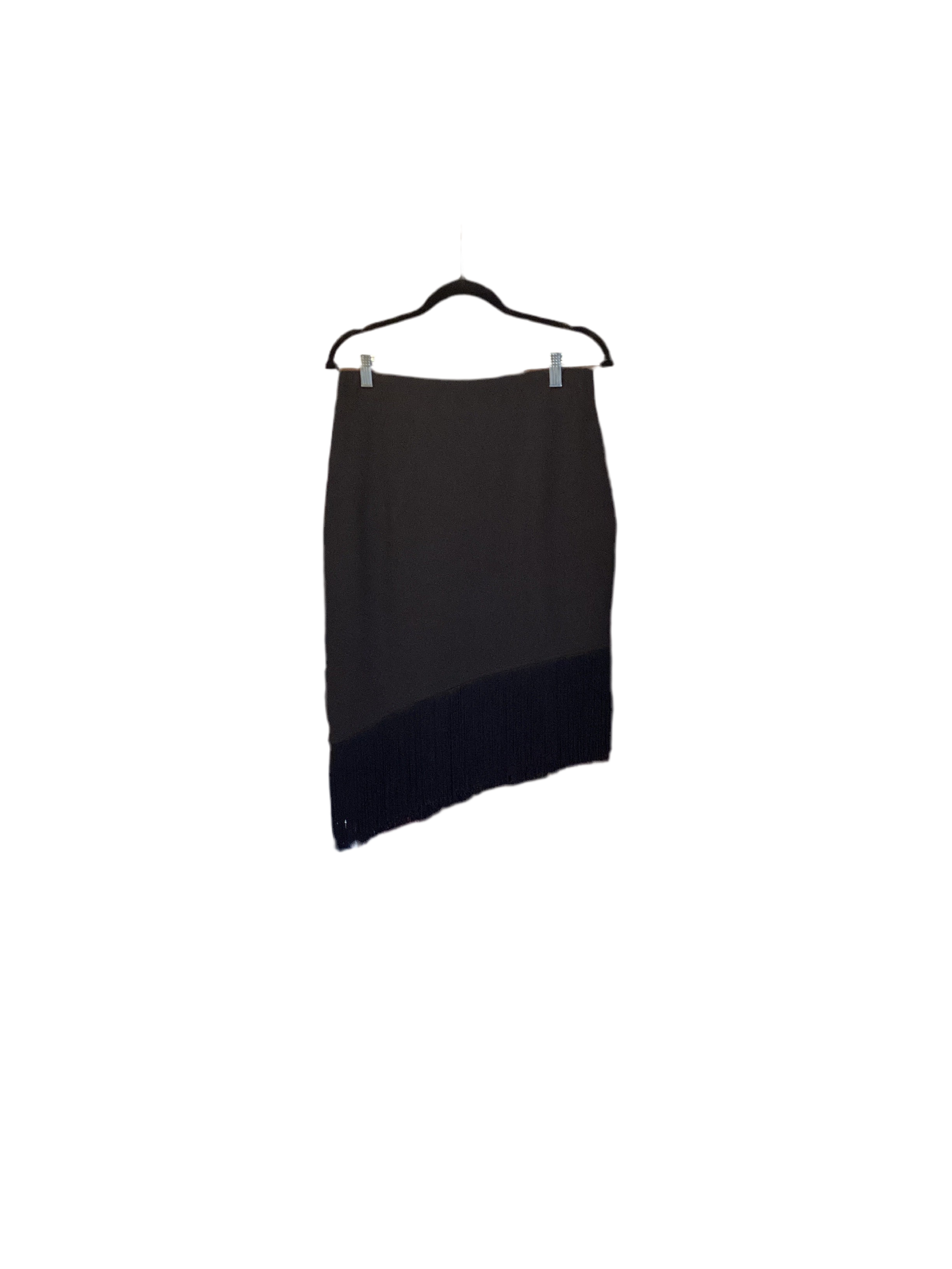 Joseph Ribkoff black skirt with fringe