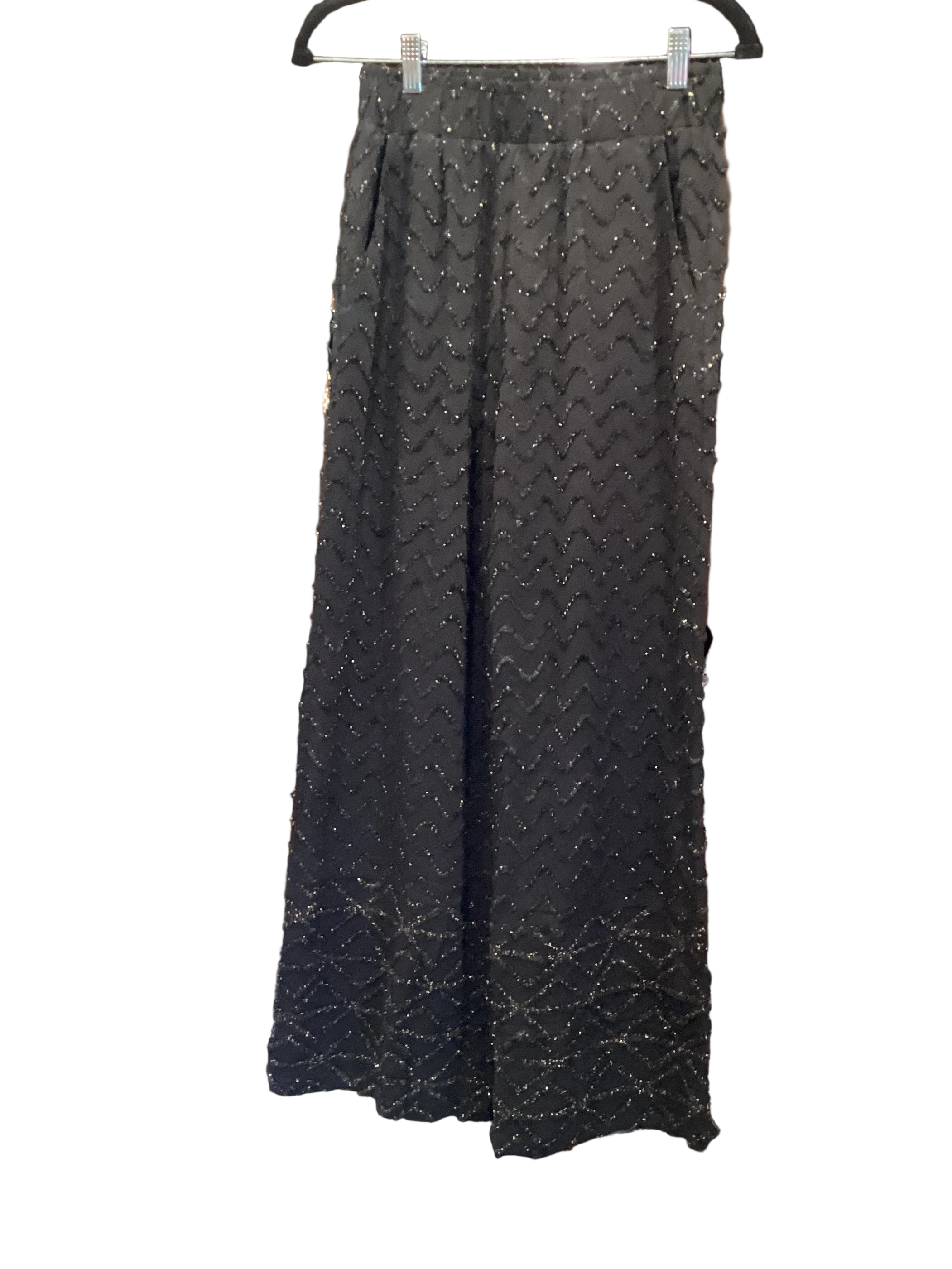 See and Be Seen black pull on shimmer pants