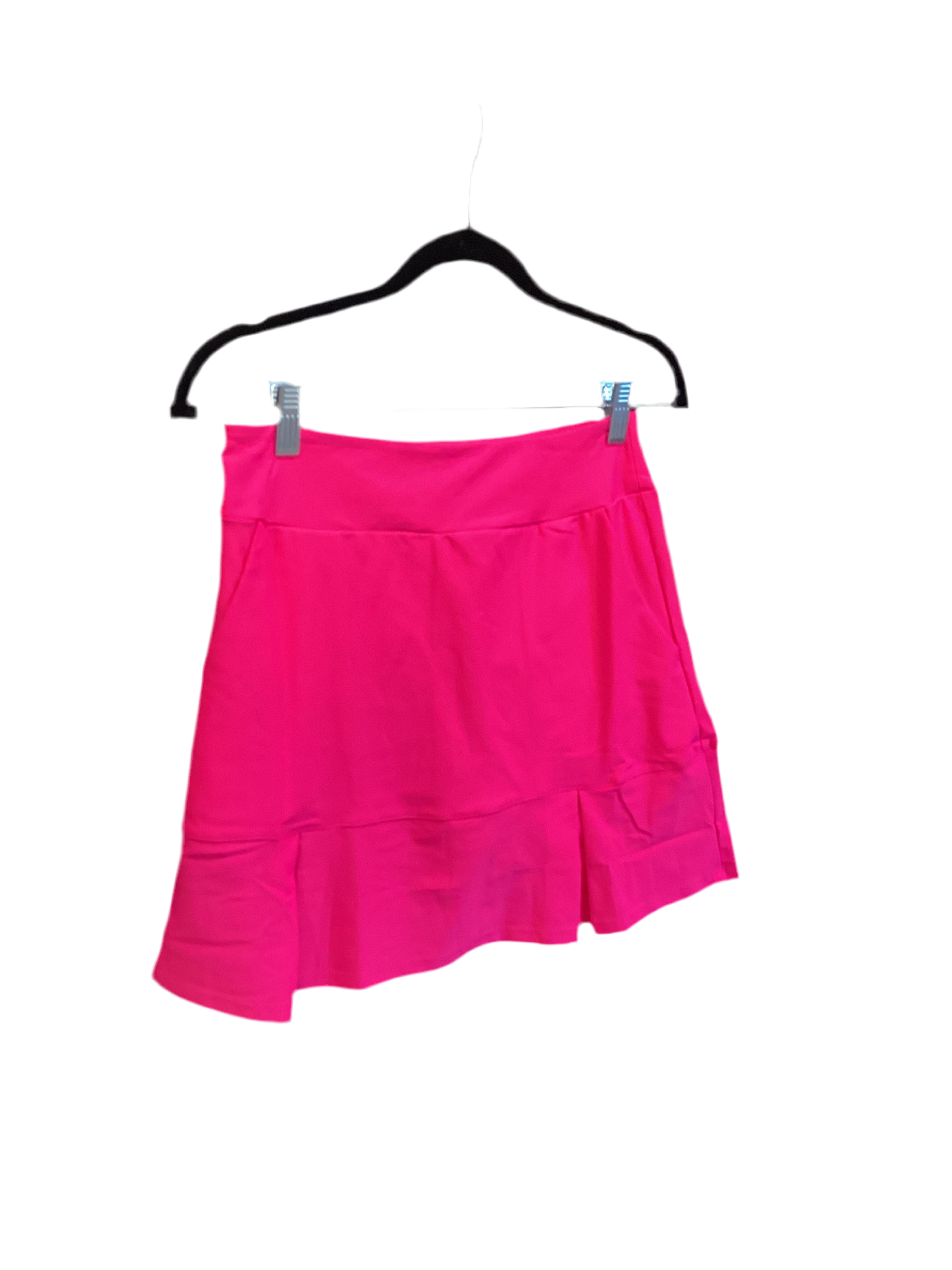 Aryeh hot pink pleated hem skort