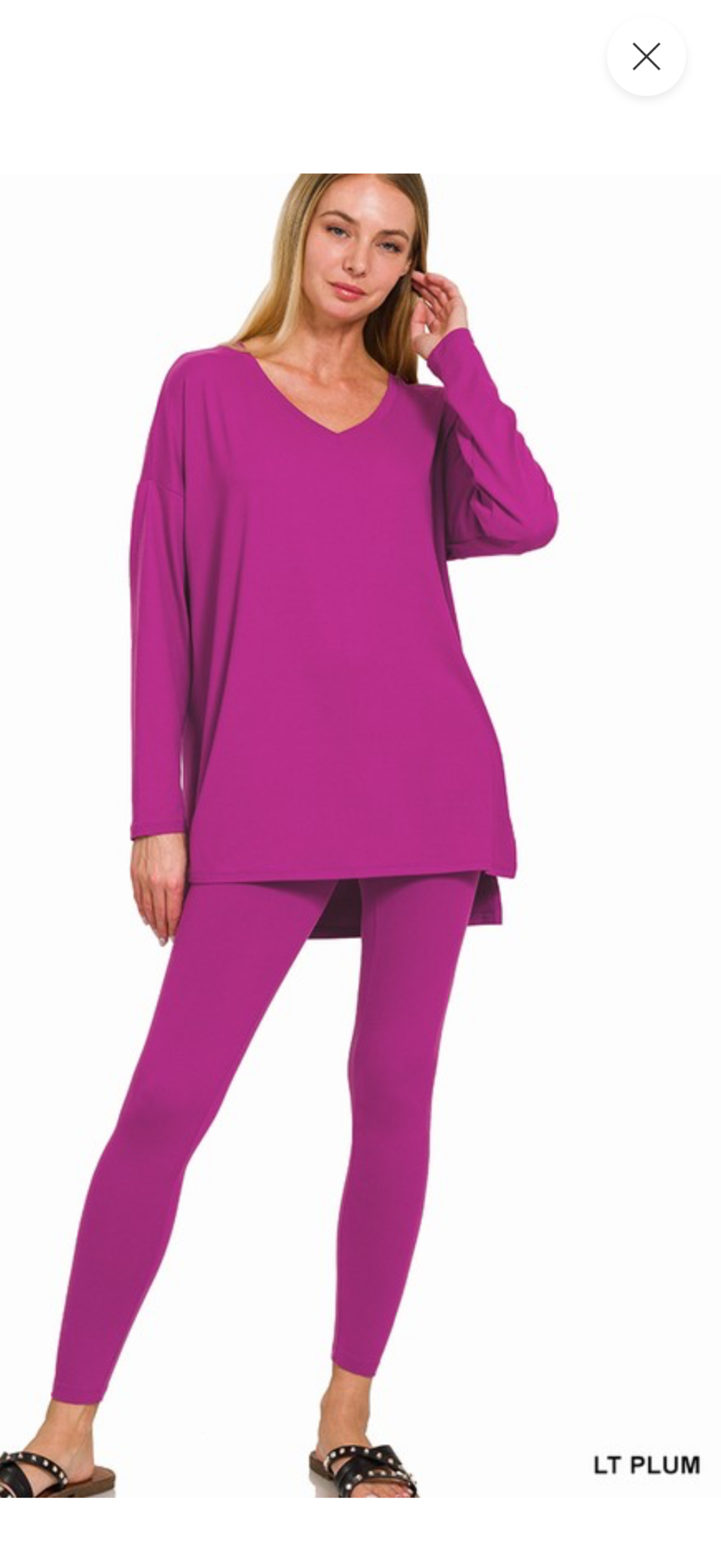 Zenana plum lounge set