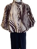 Entro zebra print bubble top
