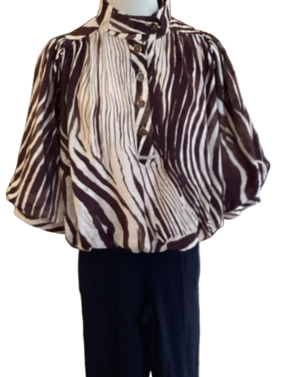 Entro zebra print bubble top
