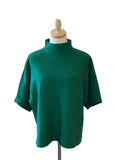 Jodifl hunter green mock neck sweater