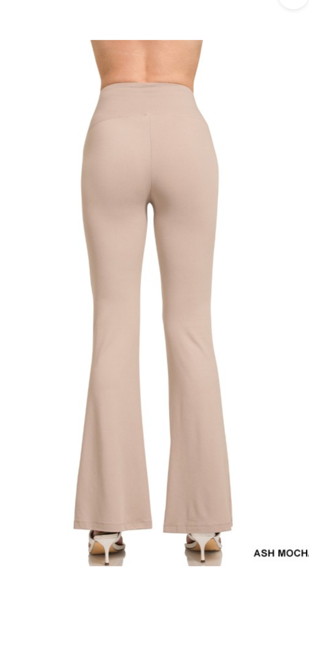 Zenana ash mocha wide leg yoga pants