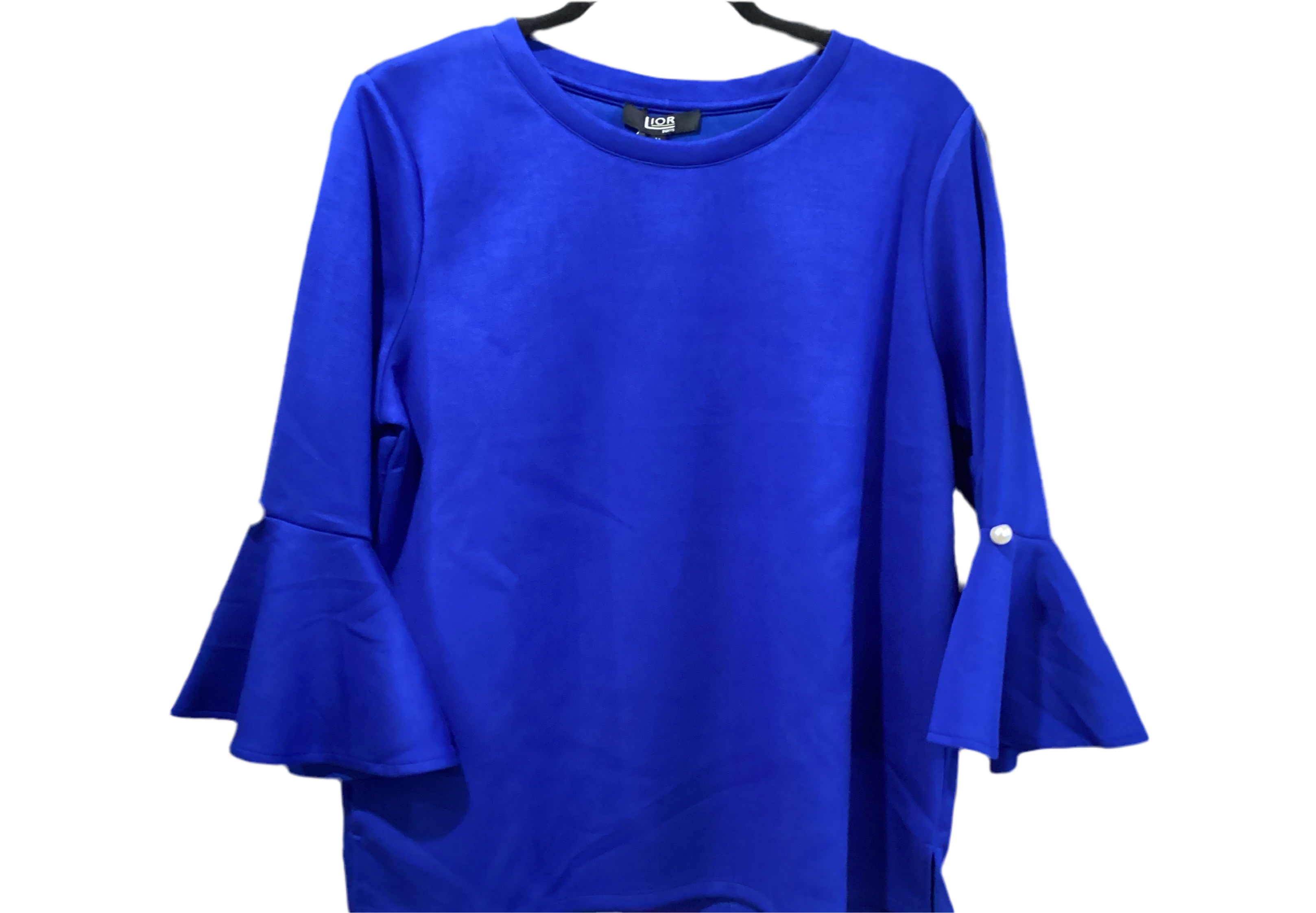 Lior Royal blue top with pearl detail