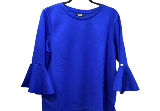Lior Royal blue top with pearl detail