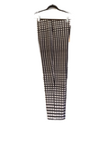 Joseph Ribkoff black and white front zip pant with leg zipper accent