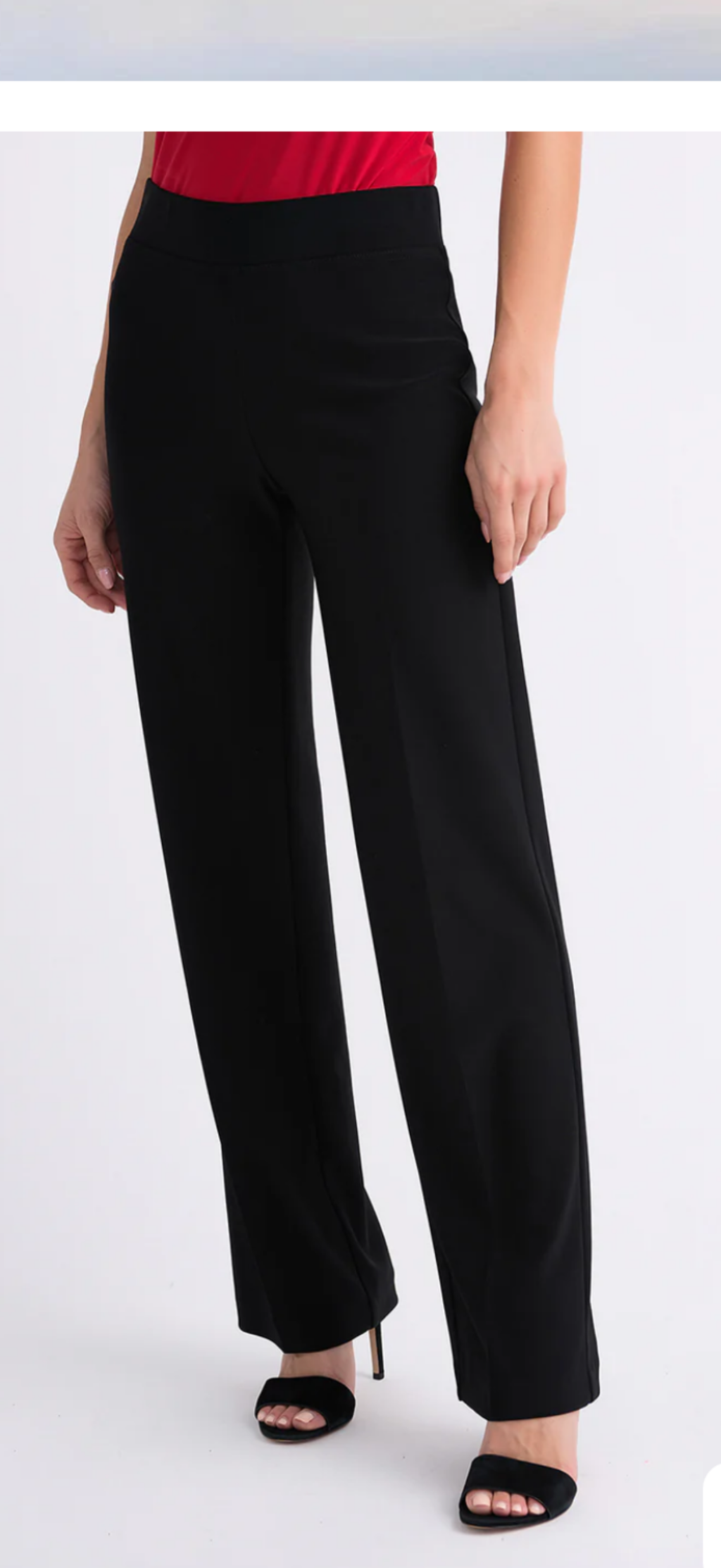 Joseph Ribkoff black wide leg pants