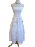 Strut and Bolt white eyelet lace tube dress