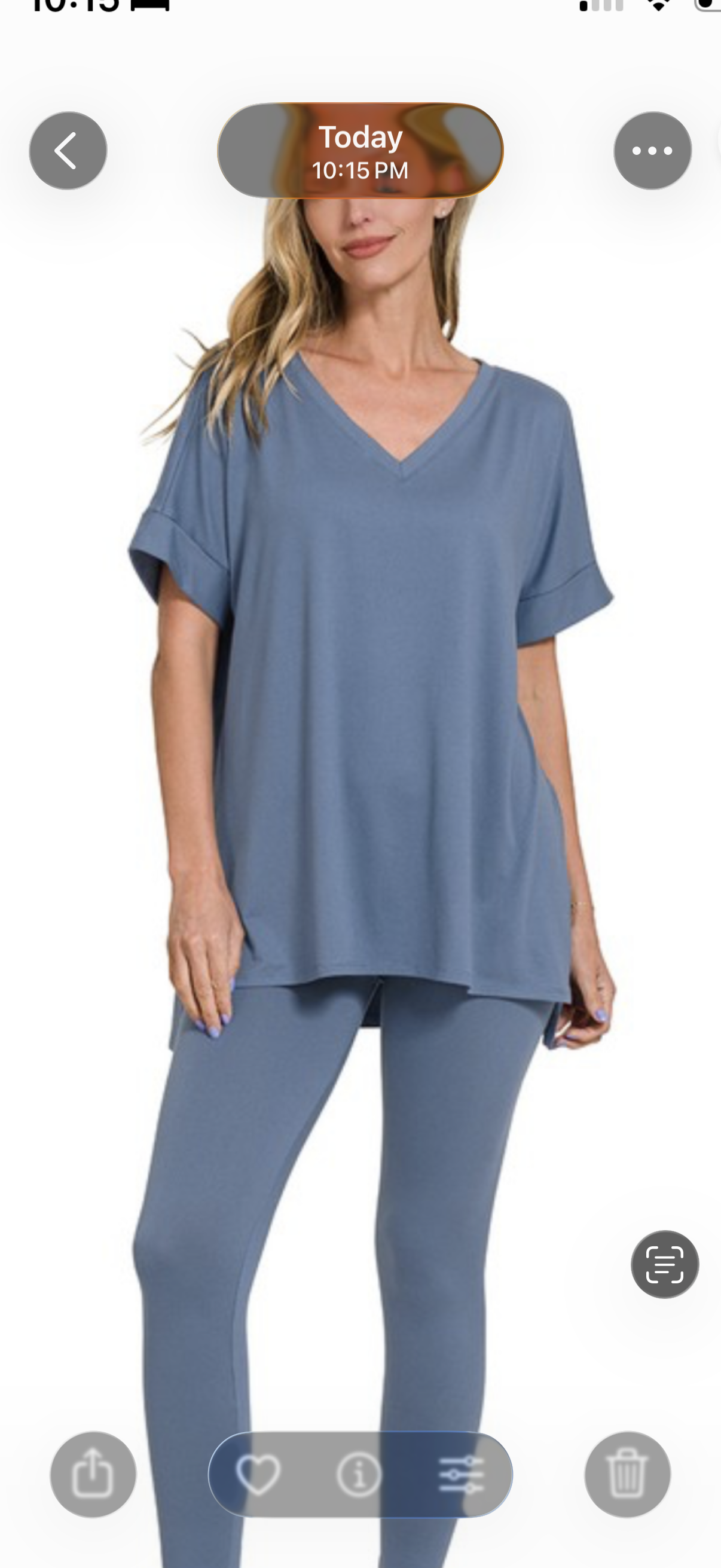 Zenana blue gray lounge set