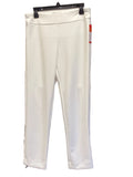 Krazy Larry Ivory Ankle Length Pull On Pants