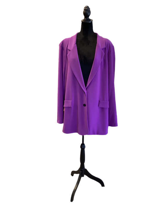 Joseph Ribkoff purple 2 button blazer size 22