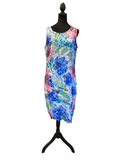 Frank Lyman multi colored lined sleeveless lace dress