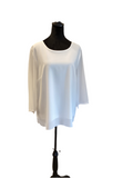 Lena Gabrielle ivory lined blouse with long sleeves