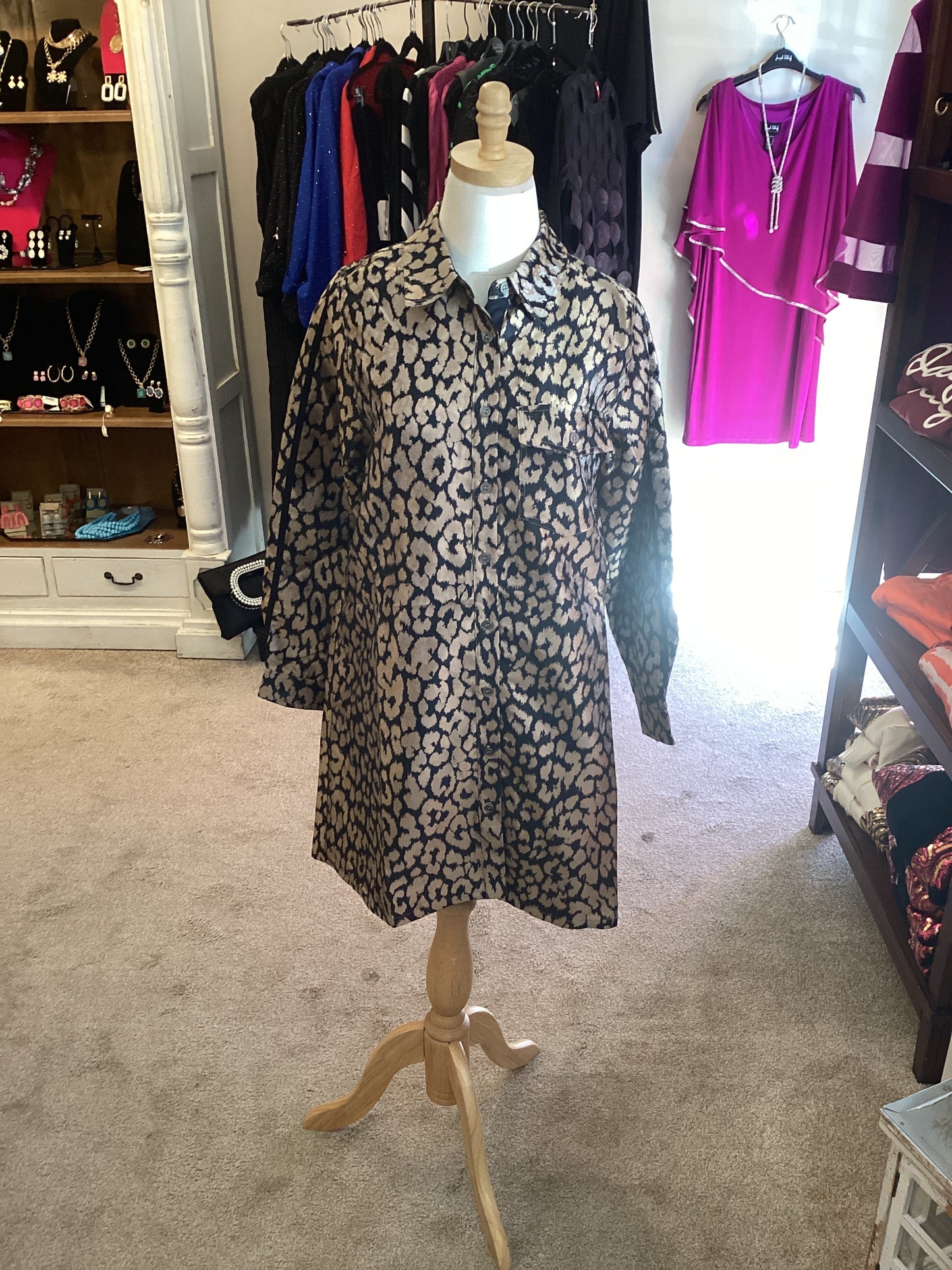 Fate floral 3/4 sleeve tunic