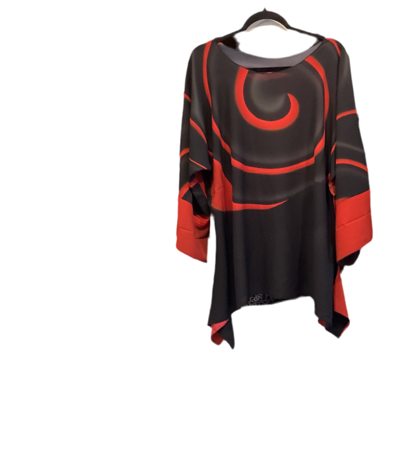 Lior float blouse red swirl print