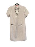 Tweed V-neck Dress