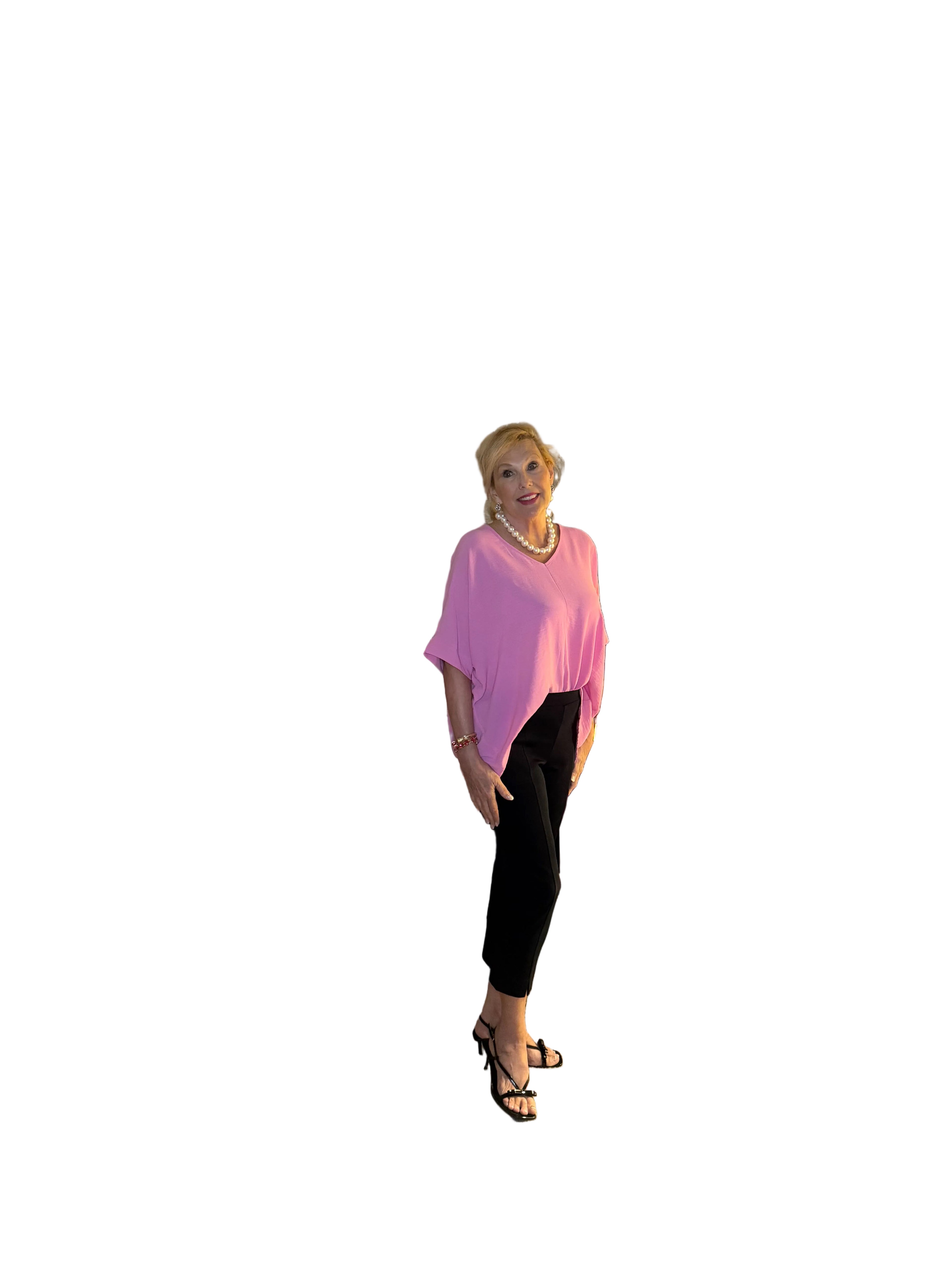 Picadilly black cuffed capri pants