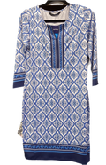 Tango mango navy/blue print dress