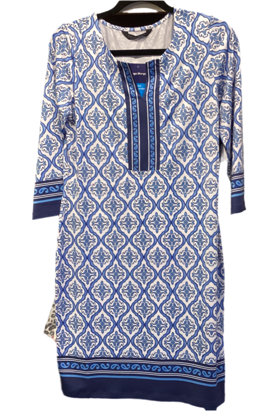 Tango mango navy/blue print dress