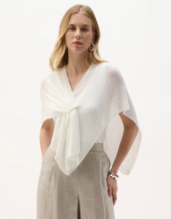 Joseph Ribkoff Soft Knit Draped Pull-Through Wrap