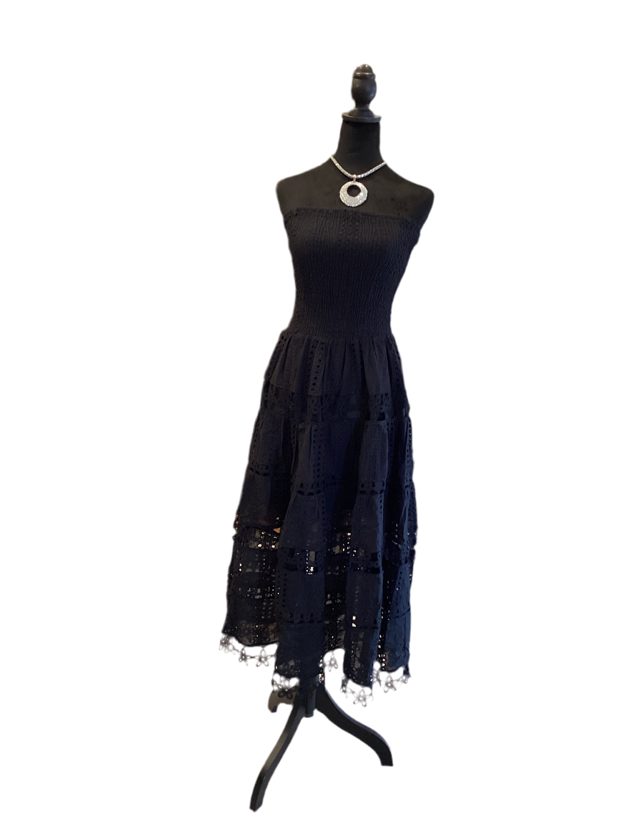 Strut & Bolt eyelet lace tube dress