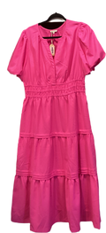 Jodifl pink puff sleeve tiered maxi