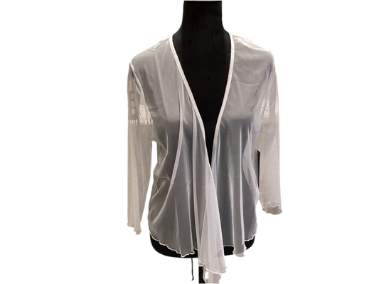 Tango mango white mesh shrug