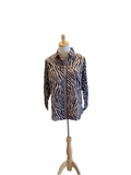 Gretchen Scott Multi Animal Print Boyfriend Top
