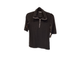 Tango mango half zip short sleeve underarm mesh top