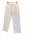 Just Black Classic White Straight Leg Denim Pant