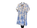 Periwinkle European print dress
