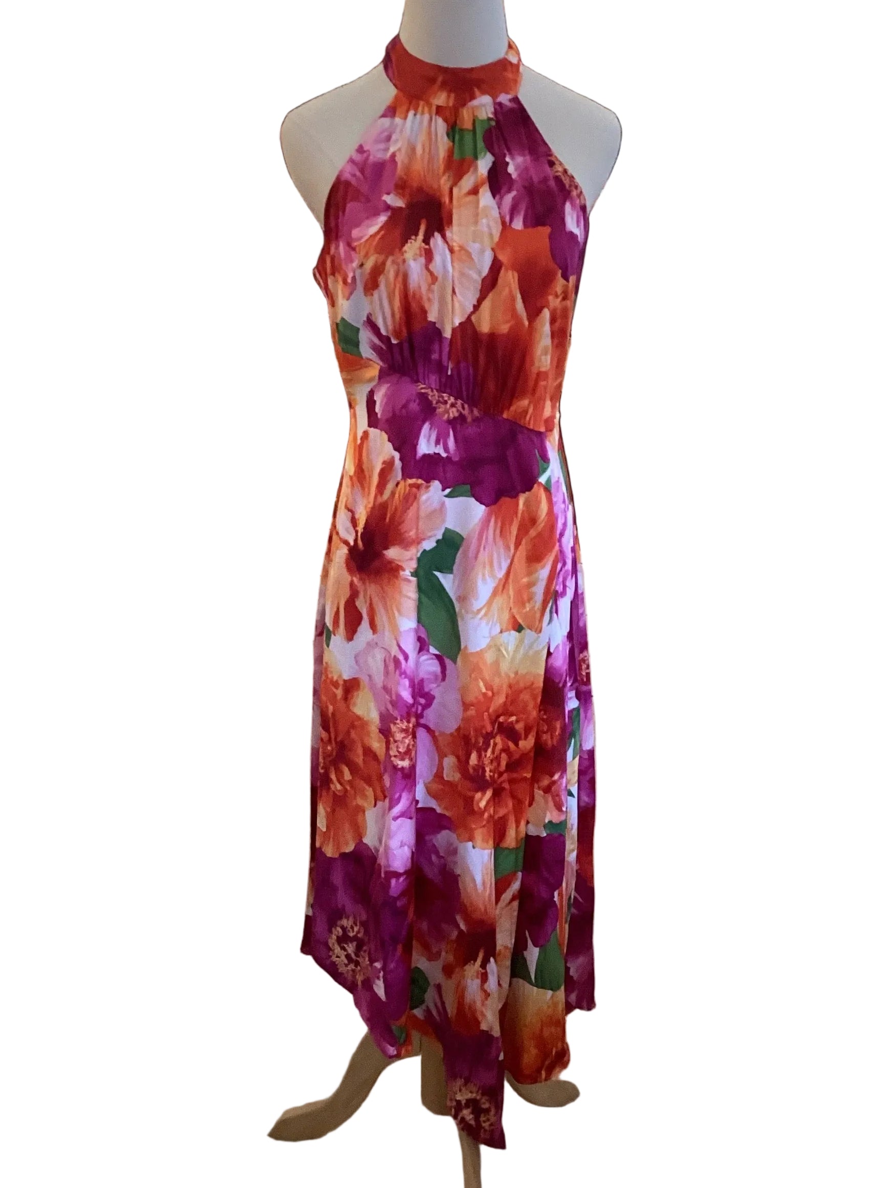 Maggie London Floral Halter Dress